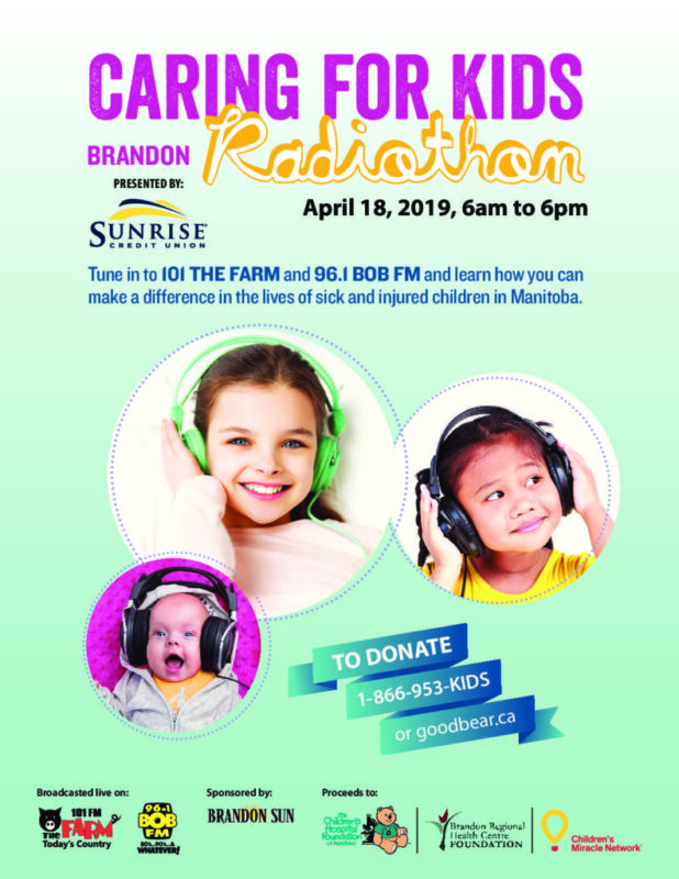 2019 Caring for Kids Radiothon Poster