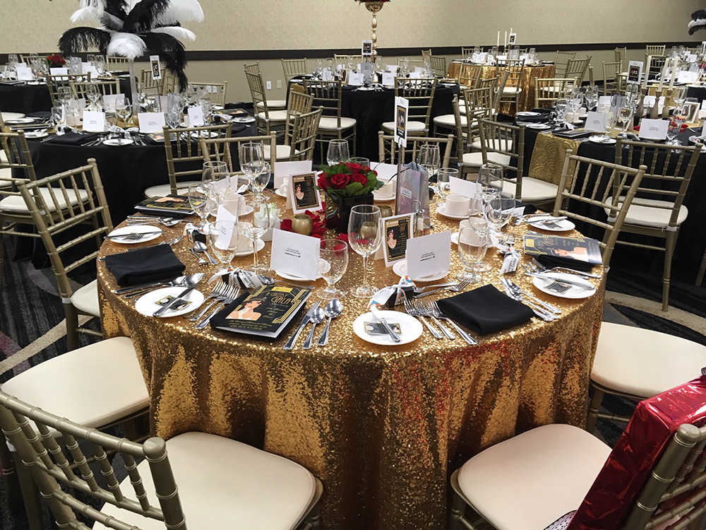 Tables set for the 2019 BRHC Foundation Annual Gala