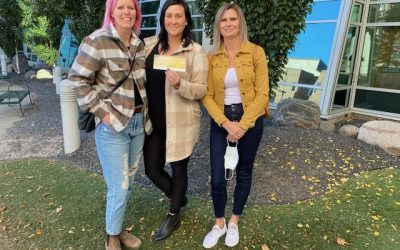 “The Pinkest Owl” Donates $13,000 to the Western Manitoba Cancer Centre!